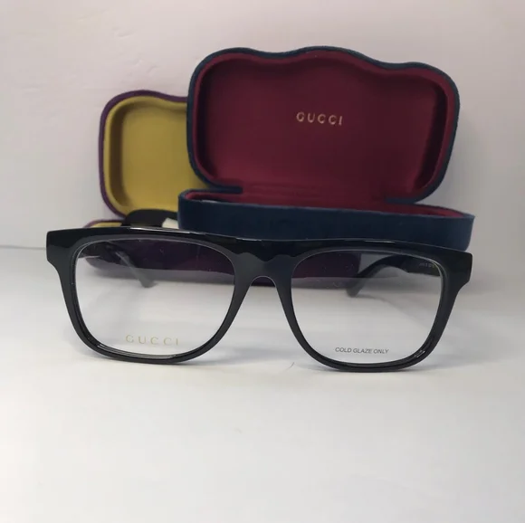 💯 Original GUCCI GG1117O FLAT TOP FRAMES IN BLACK